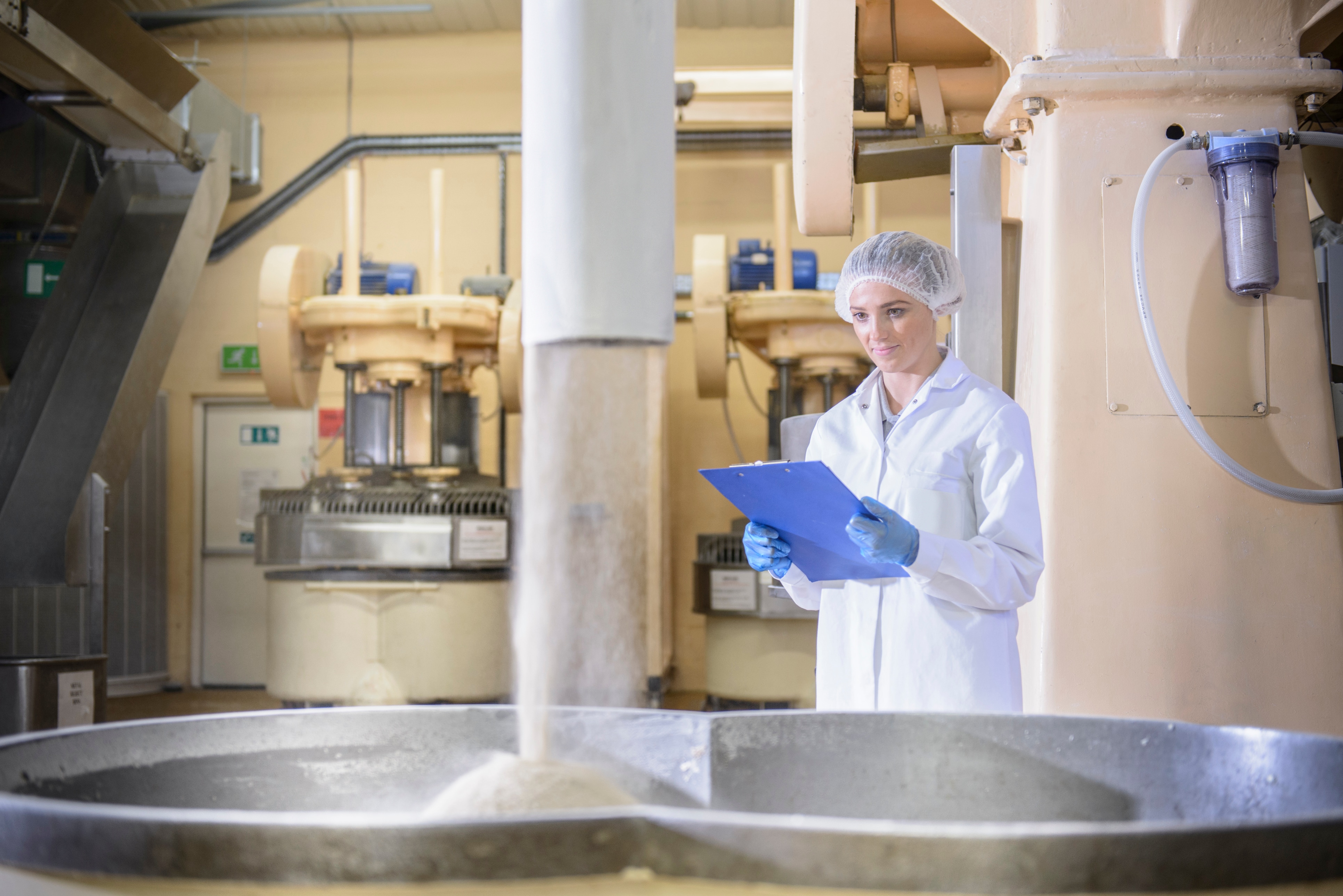 Plant worker at a cookie factory