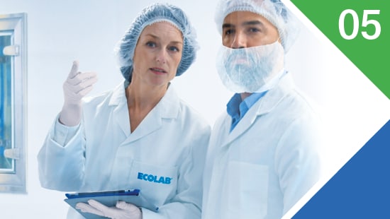 Ecolab technician in a validation conversation, #5