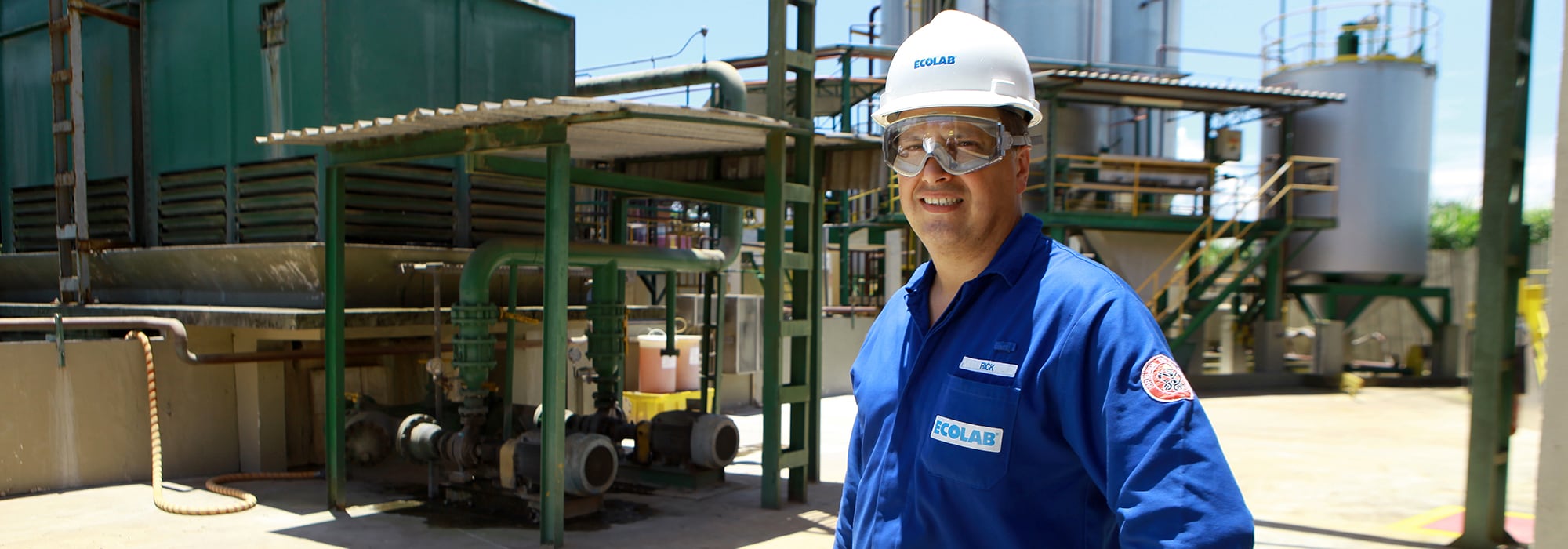 Employee at Ecolab’s Suzano, Brazil Plant