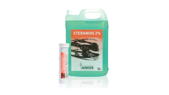 steranios 2 percent and bandelettes steranios 2 percent test strips